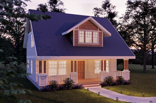 Craftsman House Plan - Dickinson - Front Exterior 