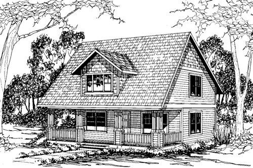 Craftsman House Plan - Dickinson - Front Exterior 