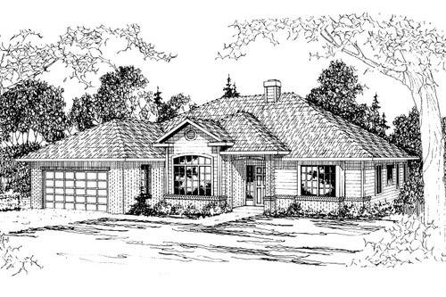 Traditional House Plan - Syracuse - Front Exterior 