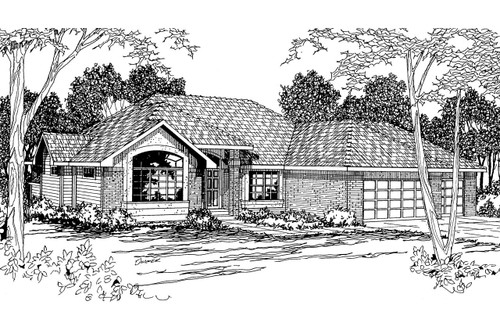 Traditional House Plan - Camden - Front Exterior 