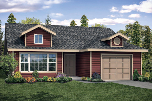 Ranch House Plan - Sweetbrier - Front Exterior 