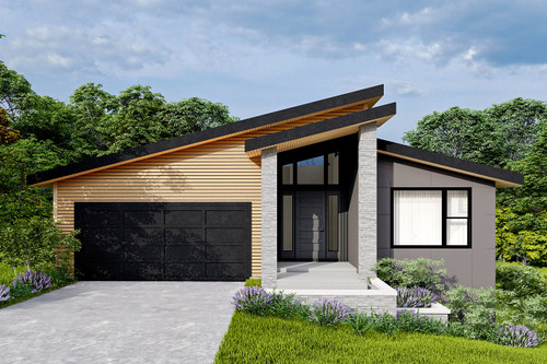 Contemporary House Plan - Austell - Front Exterior 