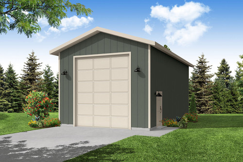 Farmhouse House Plan - Garage - Front Exterior 