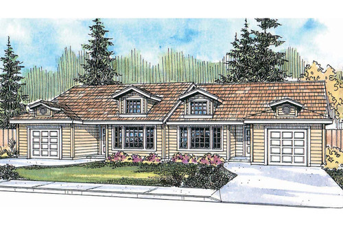 Ranch House Plan - Ackerman - Front Exterior 