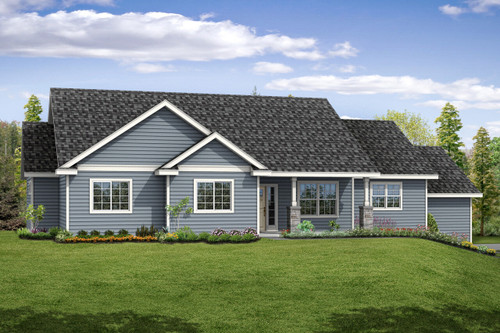 Country House Plan - Lakeridge - Front Exterior 