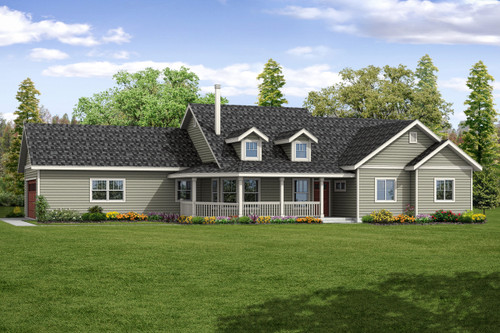 Country House Plan - Hayden - Front Exterior 