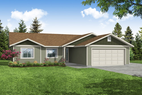 Ranch House Plan - Wapato - Front Exterior 