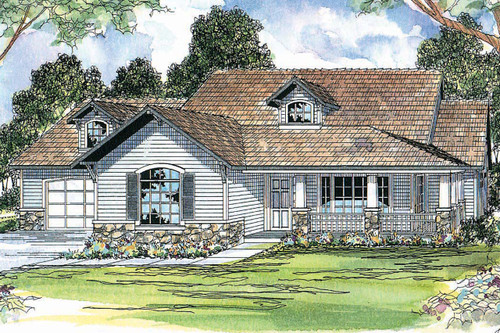 Country House Plan - Binghamton - Front Exterior 