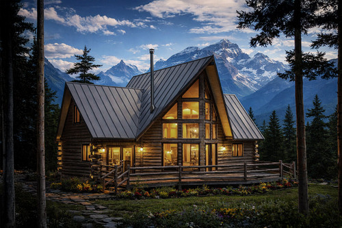 A-Frame House Plan - Chinook - Front Exterior 