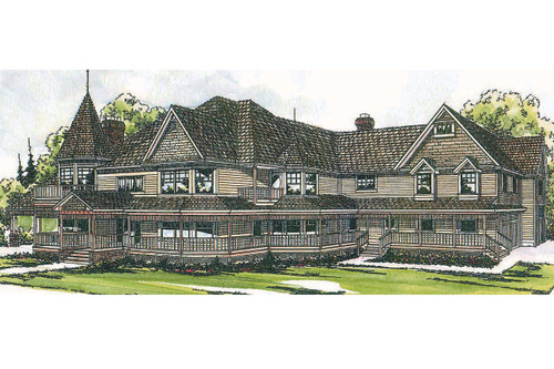 Victorian House Plan - Victorian - Front Exterior 
