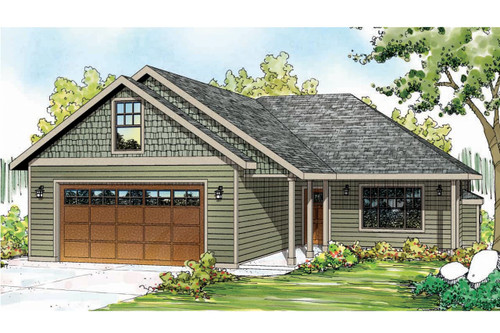 Ranch House Plan - Andover - Front Exterior 