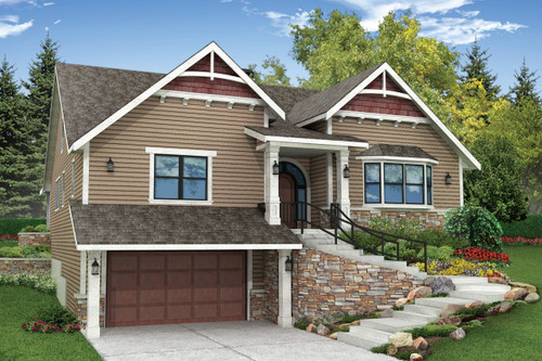Craftsman House Plan - Springvale - Front Exterior 