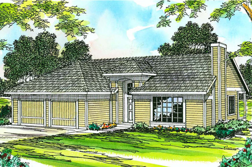 Traditional House Plan - Coulee - Front Exterior 