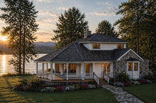 Country House Plan - Lakeview - Front Exterior 