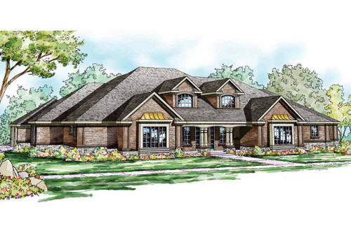 Traditional House Plan - Monticello - Front Exterior 