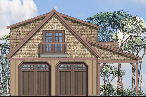 Craftsman House Plan - - Front Exterior 