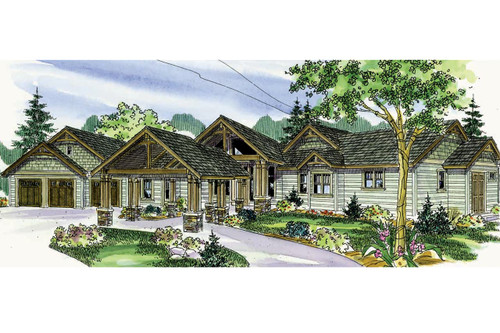 Craftsman House Plan - Woodcliffe - Front Exterior 