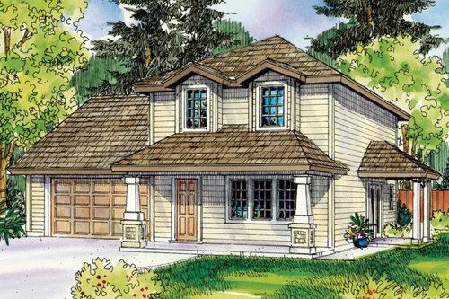 Cottage House Plan - Molalla - Front Exterior 