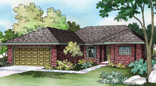 Ranch House Plan - Lamar - Front Exterior 