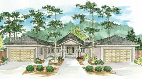 Southwest House Plan - Sonora - Front Exterior 
