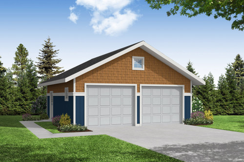 Craftsman House Plan - Garage - Front Exterior 