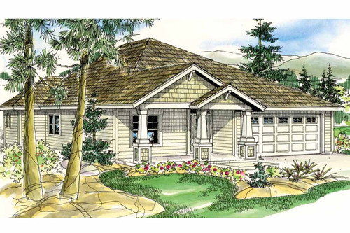 Craftsman House Plan - Logan - Front Exterior 