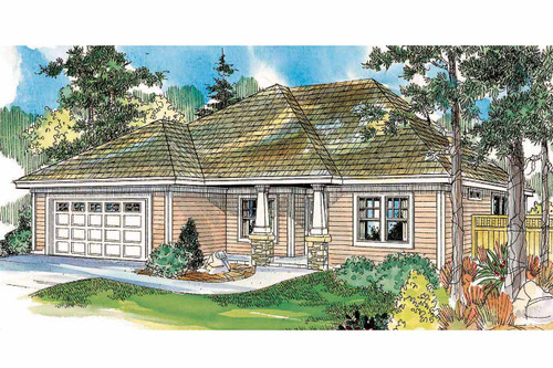 Ranch House Plan - Wheatfield - Front Exterior 