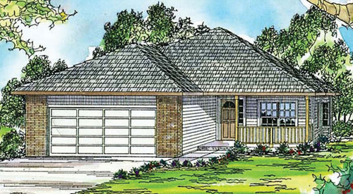 Traditional House Plan - Holly - Front Exterior 