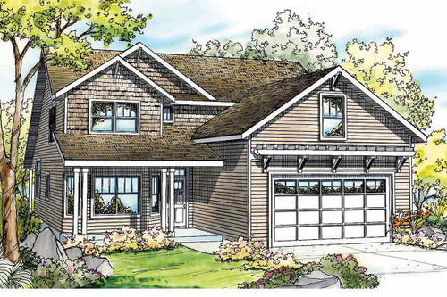 Cottage House Plan - Elkhorn - Front Exterior 