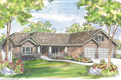 Craftsman House Plan - Grayson - Front Exterior 