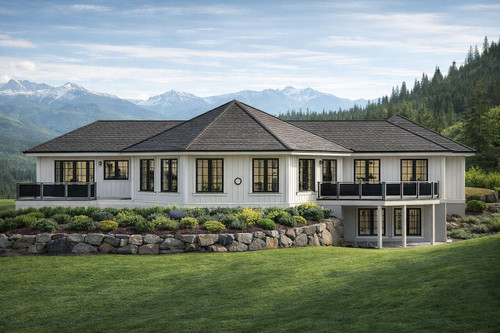 Craftsman House Plan - Treyburn - Rear Exterior 