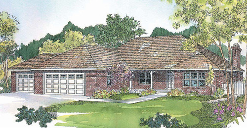 Prairie House Plan - Heartshaven - Front Exterior 