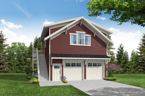 Traditional House Plan - - Front Exterior 