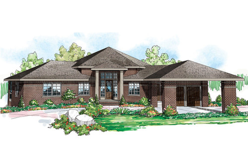 Southern House Plan - Alder Springs - Front Exterior 