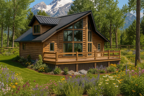 A-Frame House Plan - Sylvan - Front Exterior 