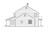 Colonial House Plan - Kearney 30-062 - Left Exterior 