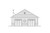 Craftsman House Plan - Garage 20-616 - Rear Exterior 