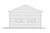 Farmhouse House Plan - Garage 20-336 - Rear Exterior 