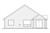 Secondary Image - Ranch House Plan - Umpqua 30-825 - Rear Exterior 