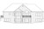 Ranch House Plan - Hampshire 30-799 - Rear Exterior 