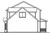 Saltbox House Plan - Adkins 30-197 - Left Exterior 