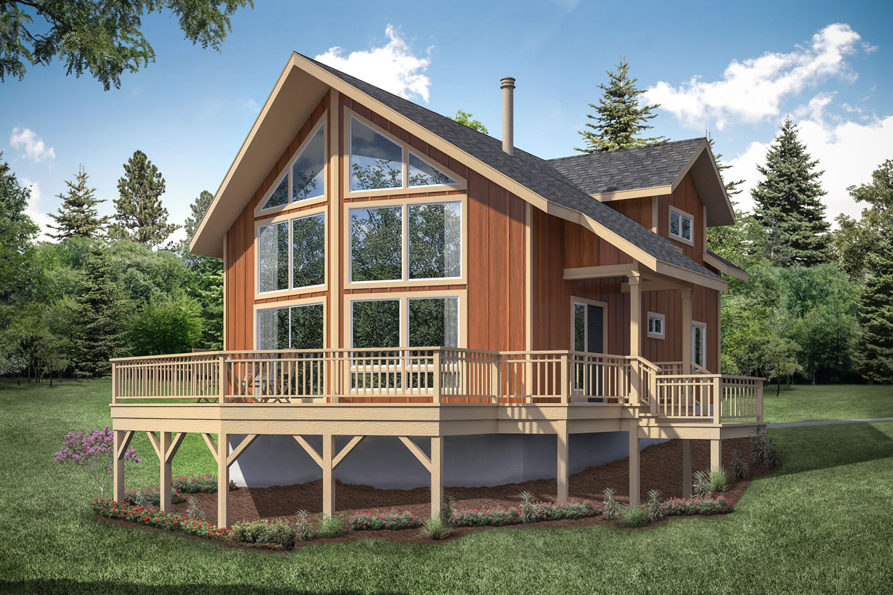 A-Frame Home Design Timber Hill Soaks Up The Views - Associated Designs