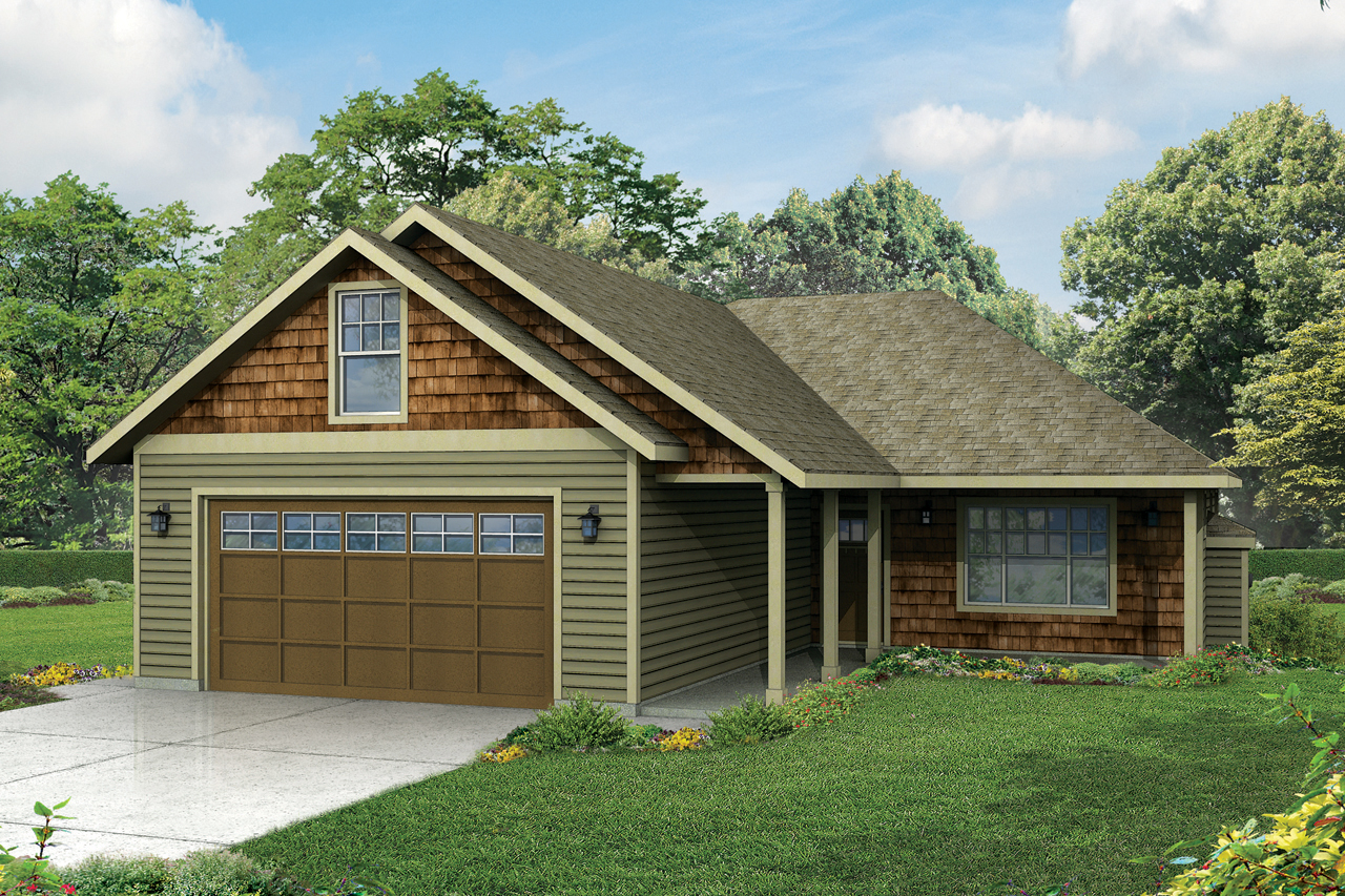 Image showcasing New Compact Ranch House Plan - Associated Designs