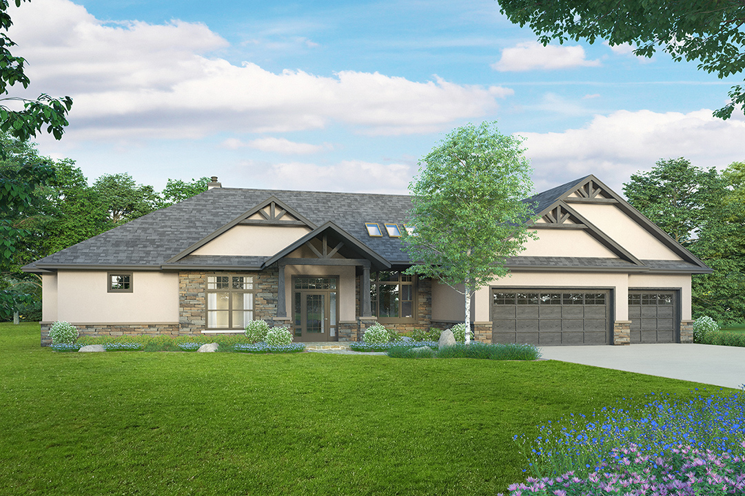 Modern Craftsman Dream Home Plan Meadows Edge - Associated Designs