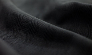 Atlas Oxford Repp, 54" wide, FR, Black Atlas Oxford Repp, 54" wide, FR, Black