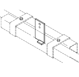 Black Center Pipe Support #226