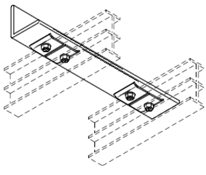 Black 8" Track Hanger #327 Black 8" Track Hanger #327