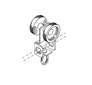 Black Single Carrier, 6" Trim Chain #101B-6 Black Single Carrier, 6" Trim Chain #101B-6