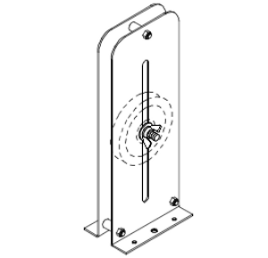 Black Adjustable Floor Block #408