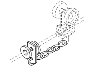 Black 1/4" Rear Fold Guide #112B